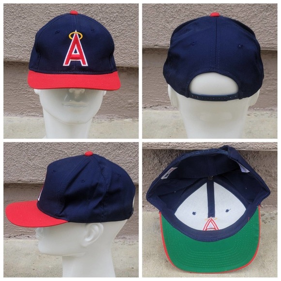 Vtg 80s Drew Pearson California Angels Snapback Hat - Picture 1 of 7